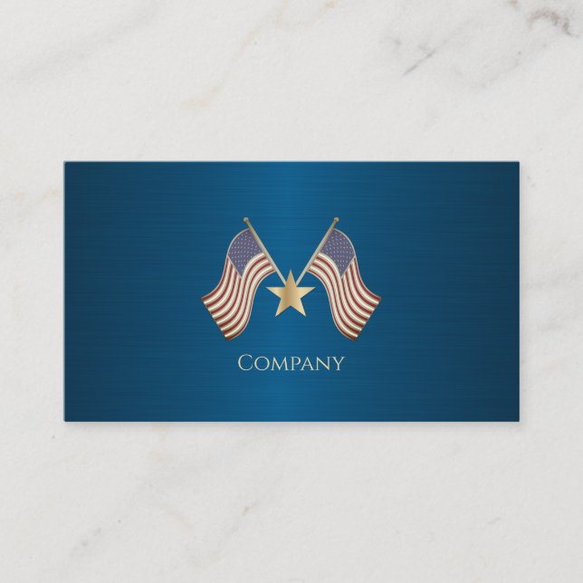 Carte De Visite Drapeau américain (Devant)