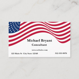 Carte De Visite Drapeau américain