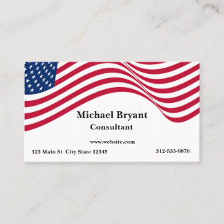 Carte De Visite Drapeau américain