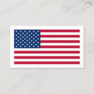 Carte De Visite Drapeau américain flou