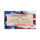 Drapeau américain Patriotic Rustic Wood USA