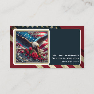 Carte de visite Drapeau Américain Patriotique