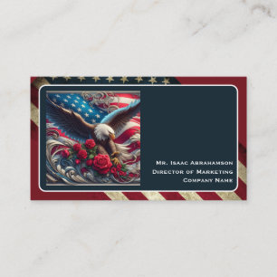 Carte de visite Drapeau Américain Patriotique