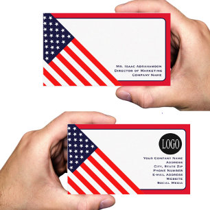 Carte De Visite Drapeau américain patriotique