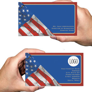 Carte De Visite Drapeau américain patriotique