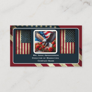 Carte de visite Drapeau américain patriotique