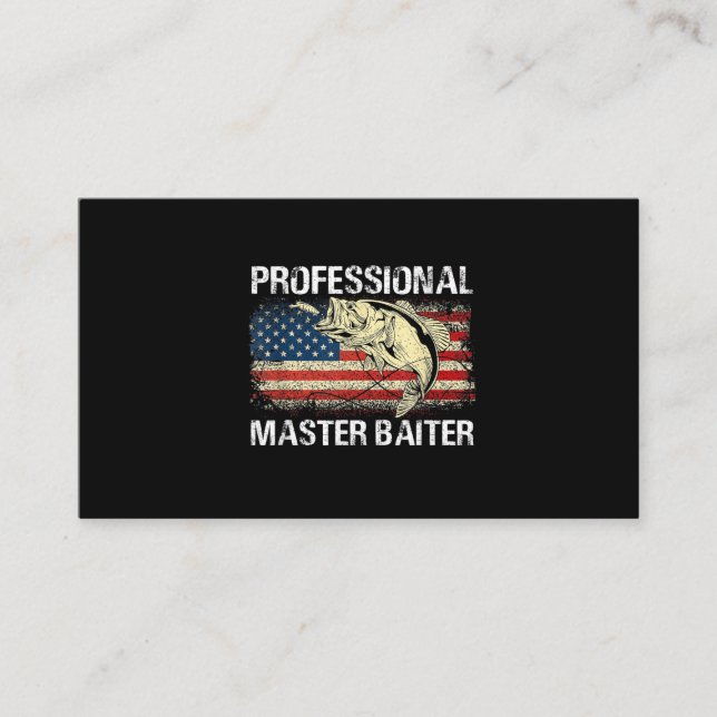 Carte De Visite Drapeau américain rétro Master professionnel (Devant)