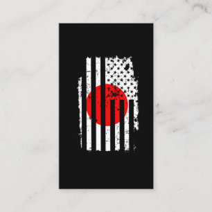 Carte De Visite Drapeau américain Vintage
