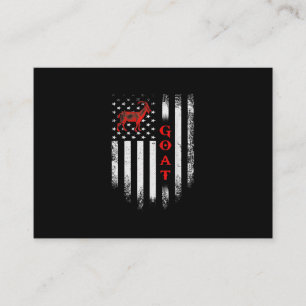 Carte De Visite Drapeau américain vintage chèvre