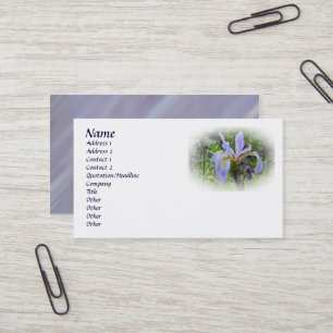 Carte De Visite Drapeau bleu - Iris sauvage