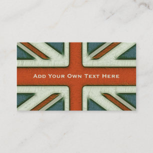 Carte De Visite Drapeau britannique personnalisé