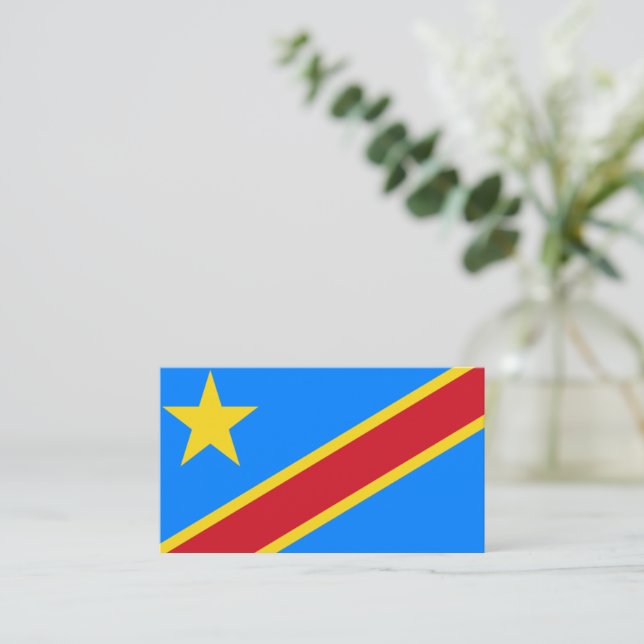 Carte De Visite Drapeau congolais, Drapeau de la RDC
