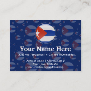 Carte De Visite Drapeau de bulle du Cuba