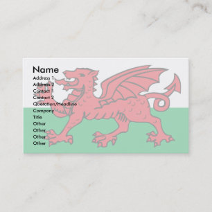 Carte De Visite Drapeau de Gallois