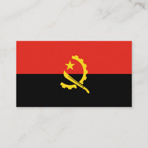 Carte De Visite Drapeau de l'Angola
