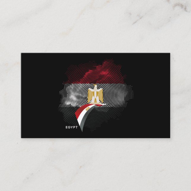 Carte De Visite Drapeau de l'Égypte (Devant)