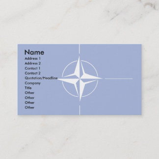 Carte De Visite Drapeau de l'OTAN