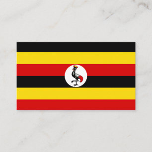Carte De Visite Drapeau de l'Ouganda