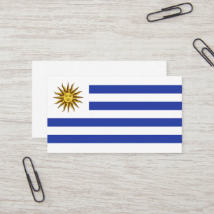 Carte De Visite drapeau de l'Uruguay