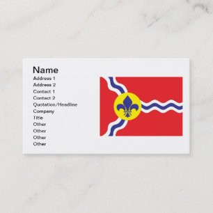 Carte De Visite Drapeau de Saint-Louis