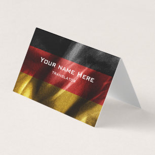Carte De Visite Drapeau de soie allemand