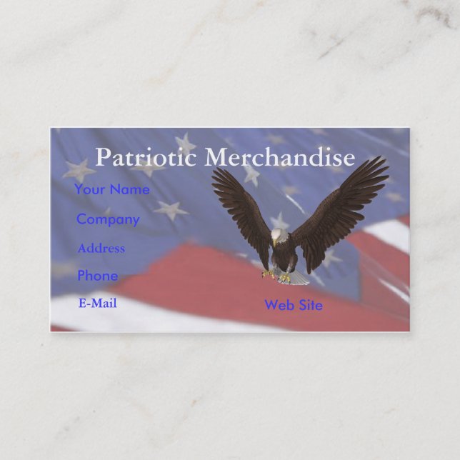 Carte De Visite Drapeau d'Eagle (Devant)