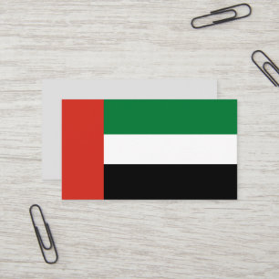 Carte De Visite Drapeau des Émirats arabes unis