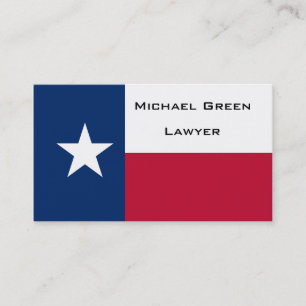 Carte De Visite Drapeau d'état du Texas