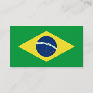Carte De Visite drapeau du Brésil