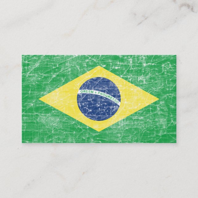 Carte De Visite drapeau du Brésil (Devant)