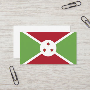 Carte De Visite Drapeau du Burundi