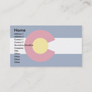 Carte De Visite Drapeau du Colorado