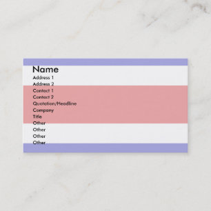 Carte De Visite Drapeau du Costa Rica