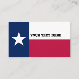 Carte De Visite Drapeau du Texas