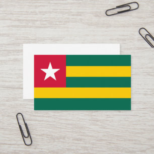 Carte De Visite drapeau du Togo