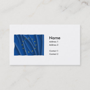 CARTE DE VISITE DRAPEAU D'UNION EUROPÉENNE