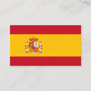 Carte De Visite Drapeau espagnol