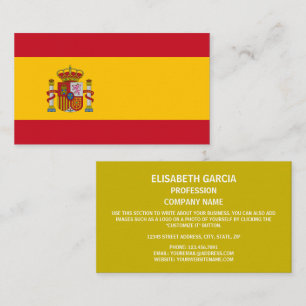 Carte De Visite Drapeau espagnol, Drapeau espagnol