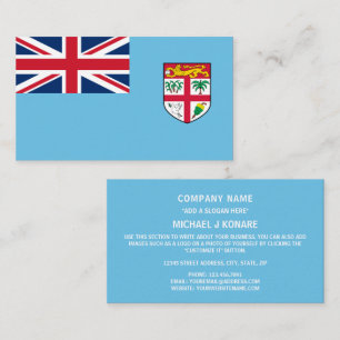 Carte De Visite Drapeau fidjien, Drapeau des Fidji