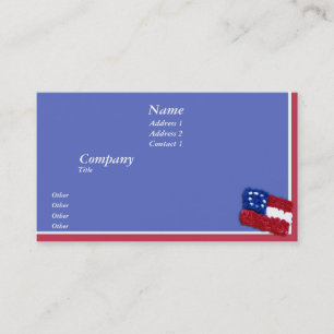 Carte De Visite Drapeau floral
