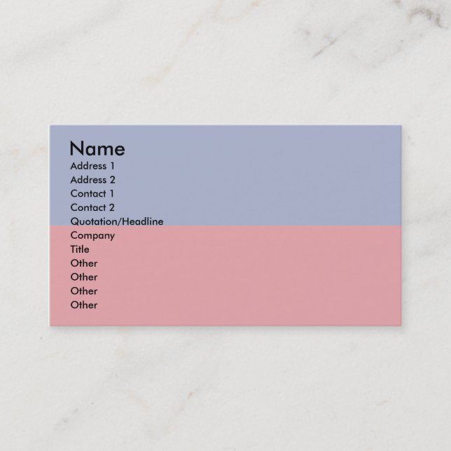 Carte De Visite Drapeau haïtien (Devant)