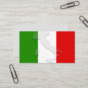 Carte De Visite Drapeau italien