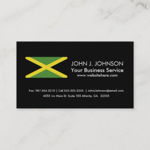 Carte De Visite Drapeau jamaïcain