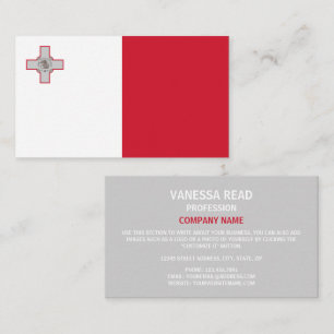 Carte De Visite Drapeau maltais, Drapeau de Malte