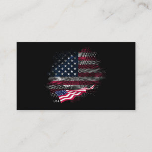Carte De Visite Drapeau USA