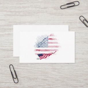 Carte De Visite Drapeau USA