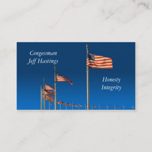 Carte De Visite Drapeaux américains