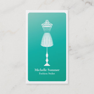 Carte de visite Dressform du concepteur de mode