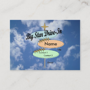 Carte de visite drive-in