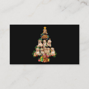 Carte De Visite Drôle Chien Cavapoo Joyeux Arbre de Noël Cavapoo L